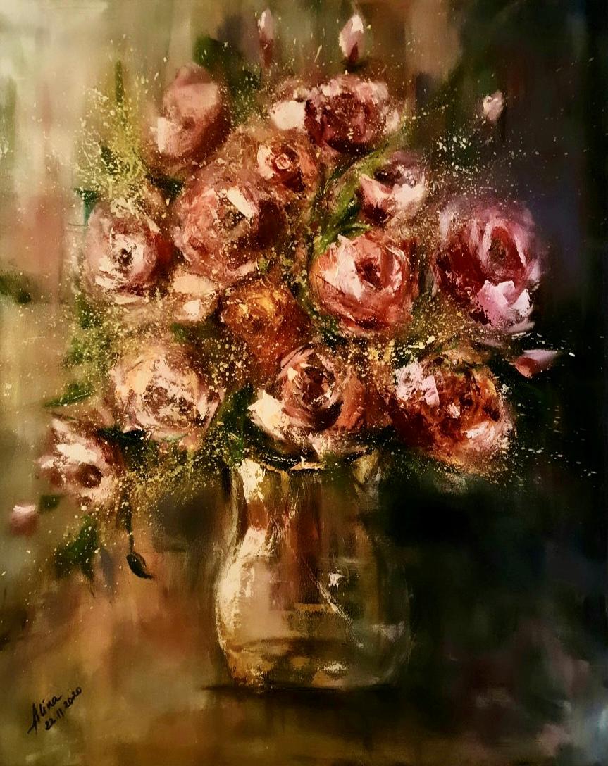 ArteDiAlina.com painting: Roses for Priel